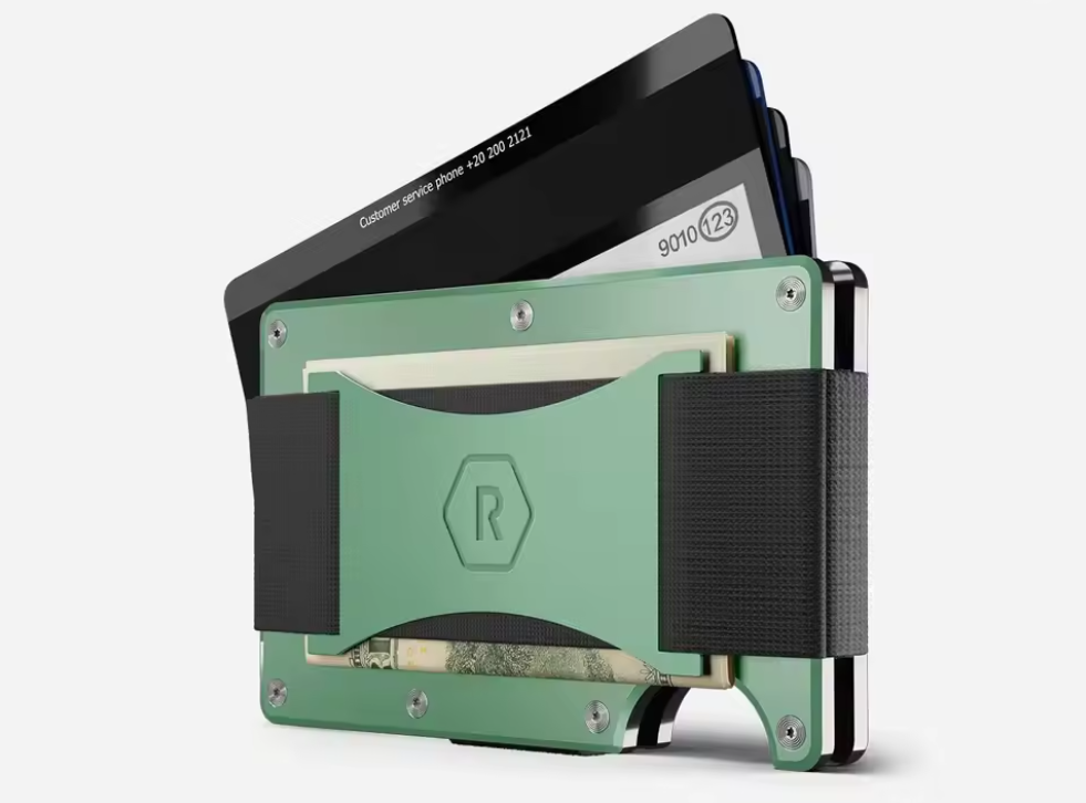 Ridge Wallet For Women - Minimalist Slim RFID Protection, Holds 12 Cards, Pocket Fit
