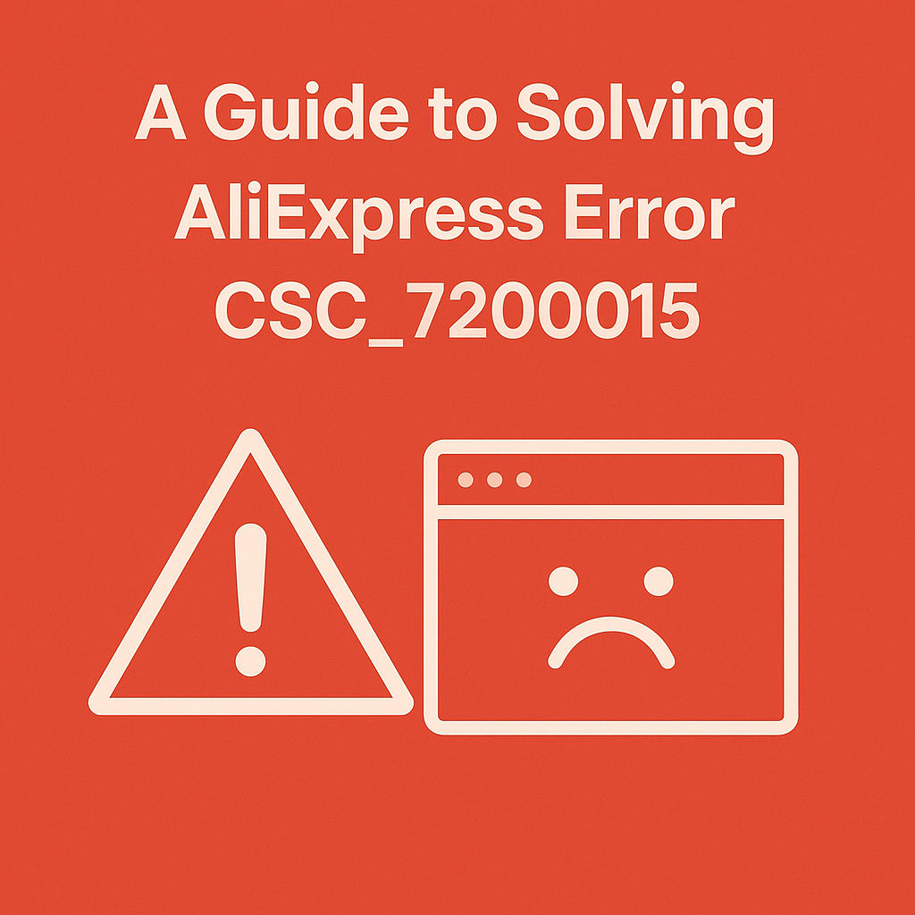 How to fix AliExpress error CSC_7200015