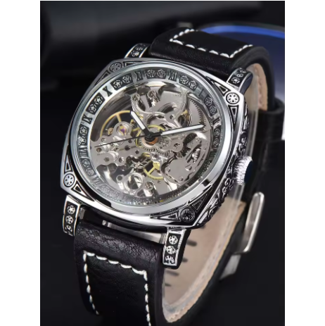 6. LONGLUX men's automatic mechanical skeleton business