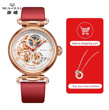 6. OLEVS women's skeleton starry sky automatic
