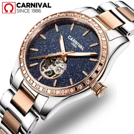 11. CHENXI women's luxury automatic mechanical rose gold
