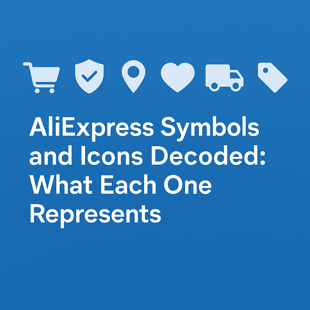 AliExpress Symbols and Icons Decoded: What Each One Represents